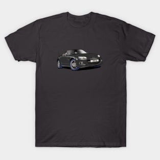 Black Mazda Miata MX-5 T-Shirt